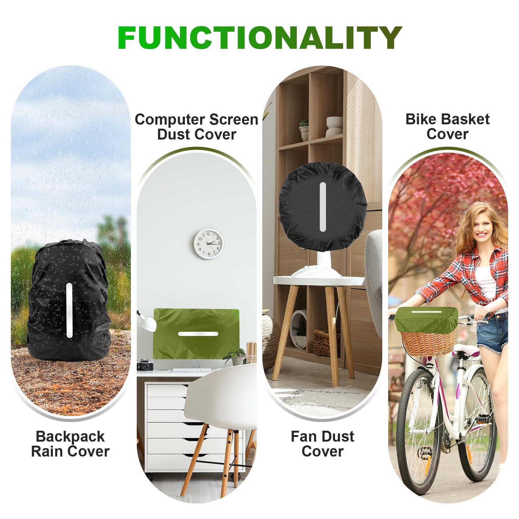 LAMA LAMA 2 Pack Waterproof Rain Cover for Backpack, Reflective Rucksack Rain Cover for Anti-dust/Anti-Theft/Bicycling/Hiking/Camping/Traveling/Outdoor Activities