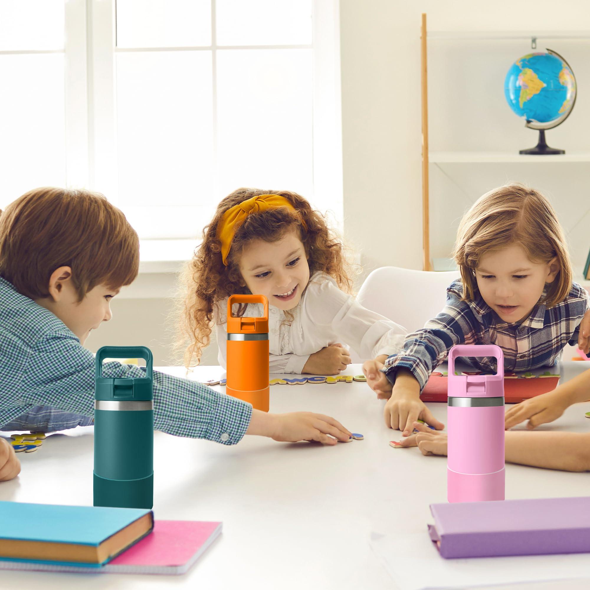 Mokoart Mokoart Silicone Boot Compatible with YETI Kids Water Bottle 12 oz and Rambler 18 oz Bottle, Anti-Slip Sleeve Bottom Protector Accessories for YETI Rambler 12/18oz (Daybreak Yellow)