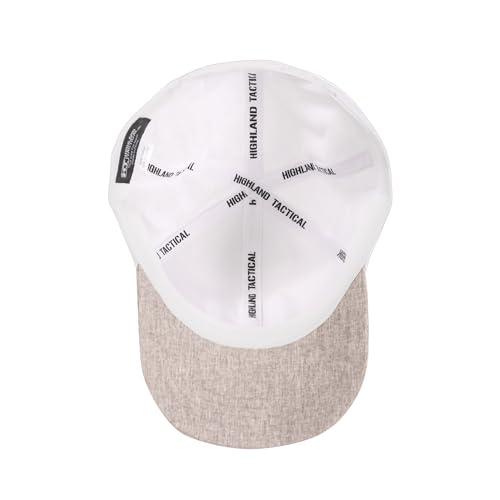 HIGHLAND TACTICAL Highland Tactical Men's CAMO American Flag CAMOTECH Snapback, Gry/WHT