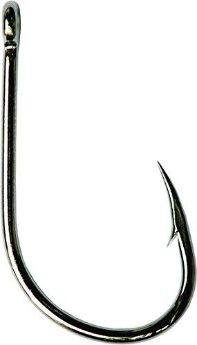 Mustad Mustad Ultra Point Long Shank Kirbed Point Big Gun Bait Hook for Freshwater or Saltwater Species, Black Nickel, Size 3/0, Pack of 25