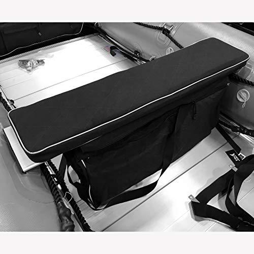 Seamax Seamax Universal Inflatable Boat Bench Seat Cushion and Detachable Seat Bag with Sunlitec 3-Layers Fabric and Reflective Edges (Size C - 38\" for 360-390 Boats)