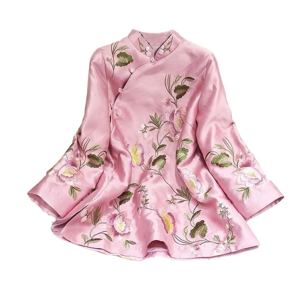 LIXINGHEITANG LIXINGHEITANG Suit Shirt National Style Traditional Elegant Women Chinese Blouse Plus Size Loose Female Hanfu Tops s3 Pink8 XS