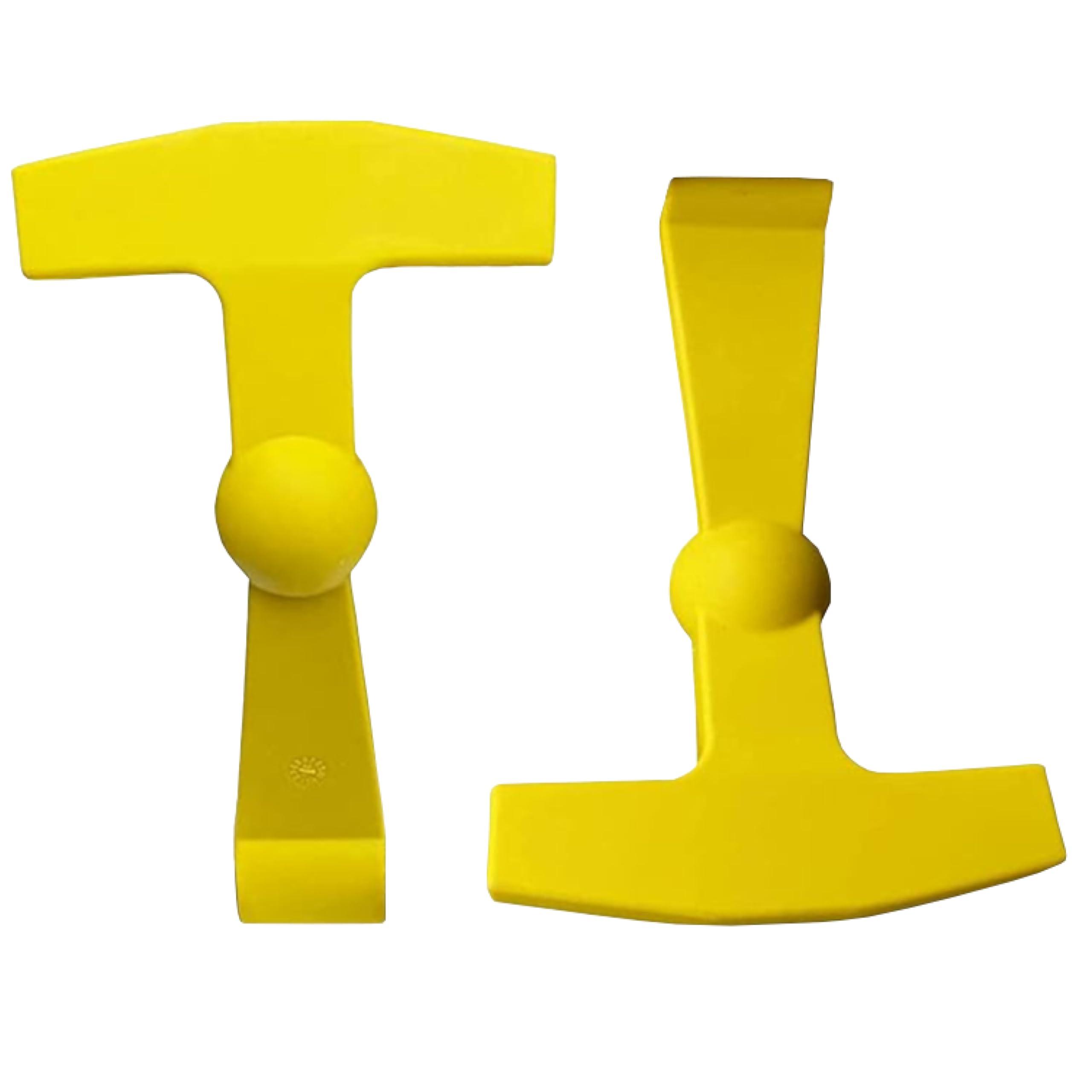 BEAST COOLER ACCESSORIES 2-Pack Replacement Lid Latches Compatible With Yeti and RTIC Hard Coolers, Designed and Manufactured - Larger, Ergonomically Improved Design That Fits all Yeti Tundra Coolers (Yellow)