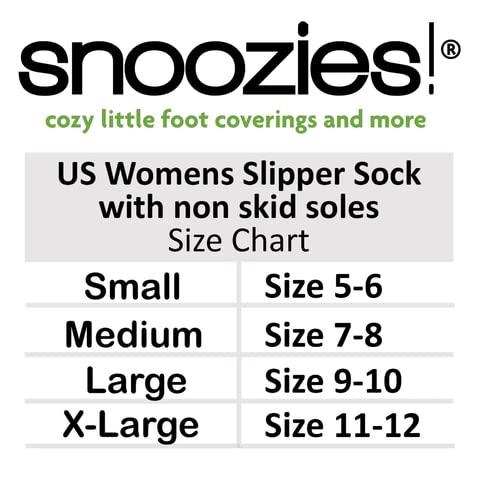Snoozies Snoozies Striped Ballerina Slippers for Women Indoor, Lightweight and Soft Sherpa-Lined Slipper Socks Non-Skid (Blue, Large)