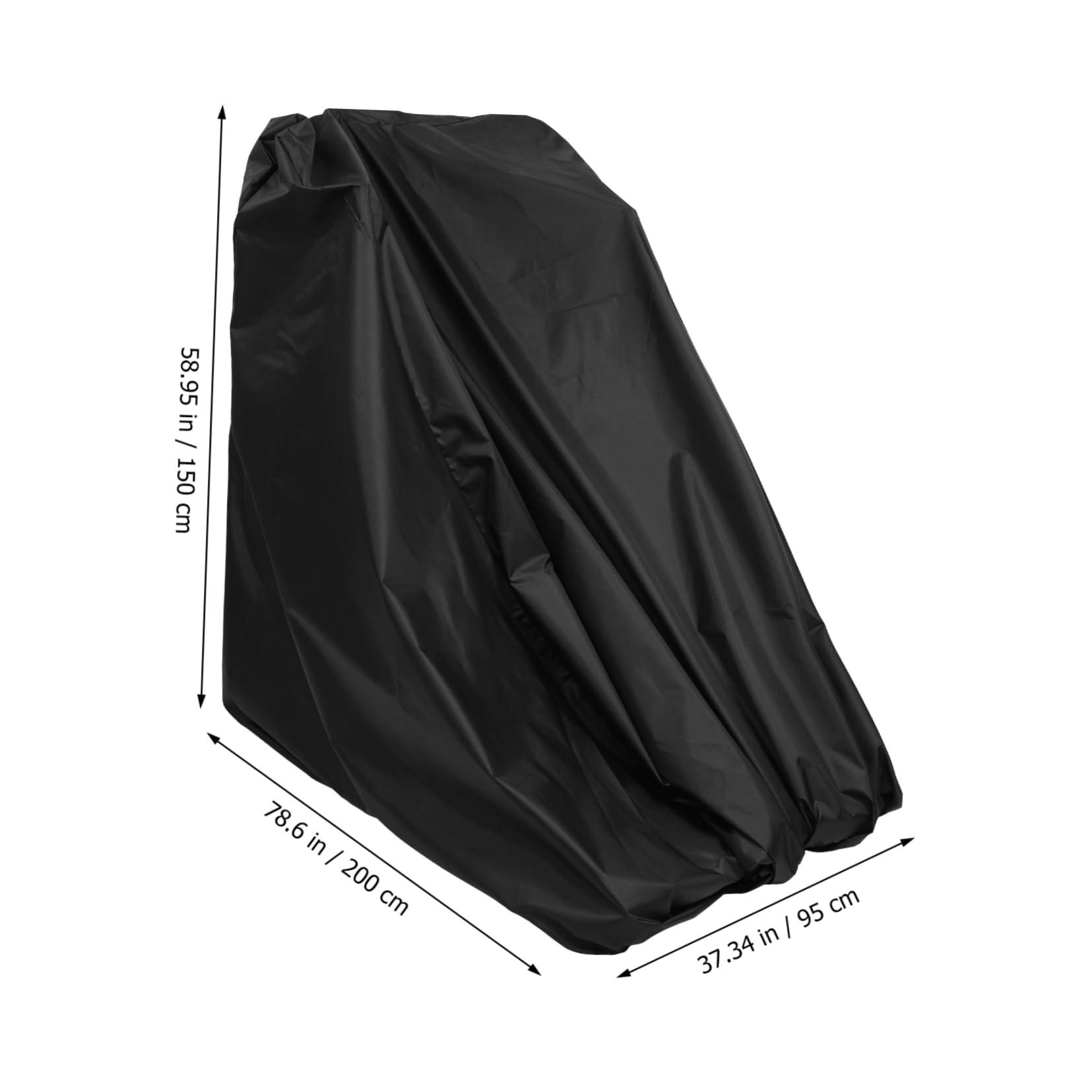 BRIGHTFUFU BRIGHTFUFU Running Machine Cover Treadmill Protective Cover Oxford Black Home Gym Equipment