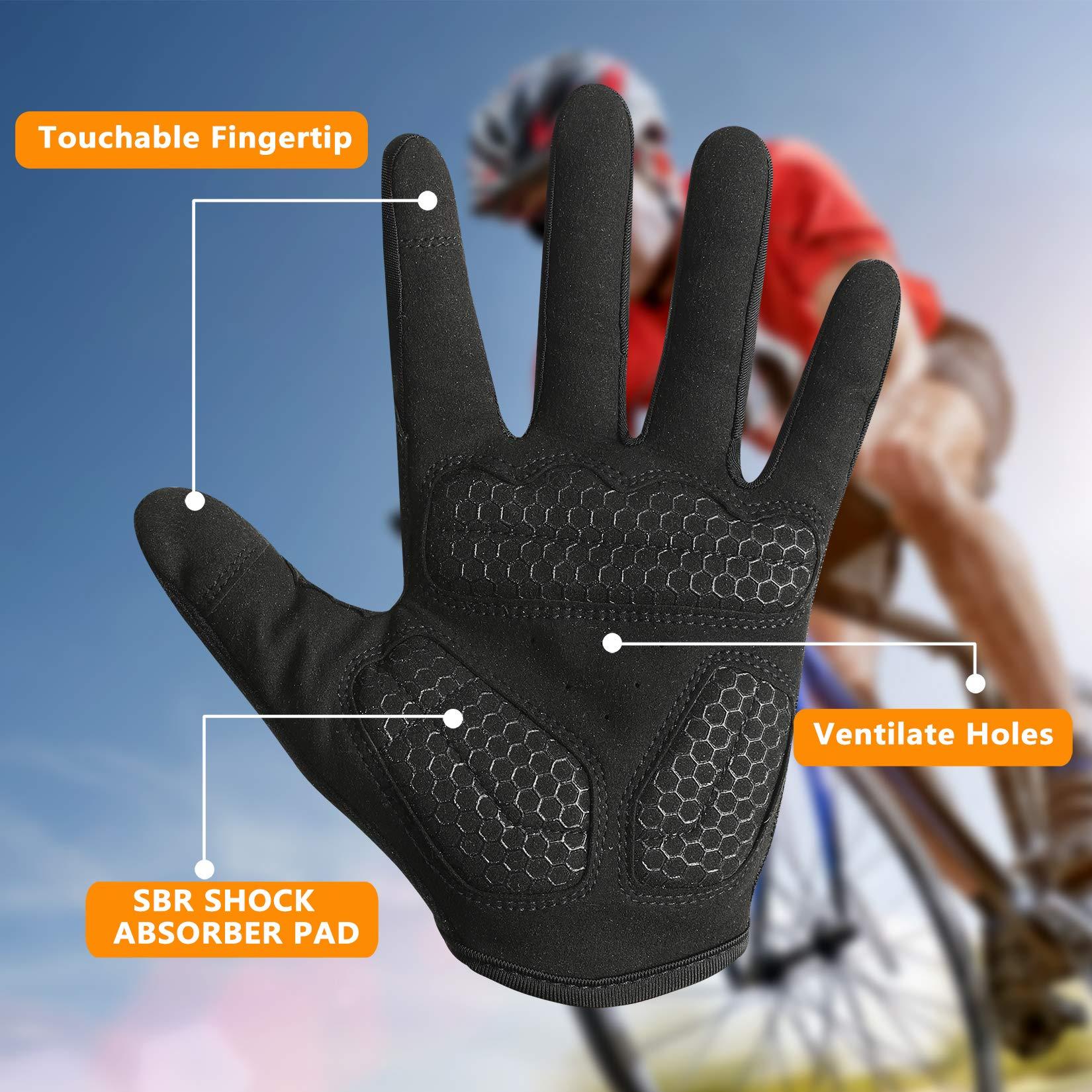 RYMNT RYMNT Full Fingers Workout Gloves for Women Men-Gym Gloves for Women Weight Lifting, Exercise Fitness Gloves-Touch Screen-Extra Grip Foam-Padded-Anti-Slip for Fitness,Training,Cycling.Black-Medium