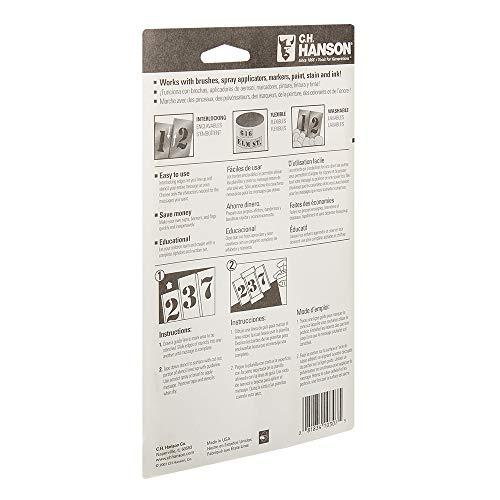 CH Hanson Hanson Numeral Stencil Set, Brass