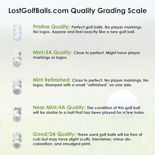 LostGolfBalls.com LostGolfBalls - 12 Titleist Pro V1 Golf Balls in Refinished Condition, 2023 Year Model, No Logos, No Player Markings, Refinished Used Golf Balls, Quality Guaranteed, White