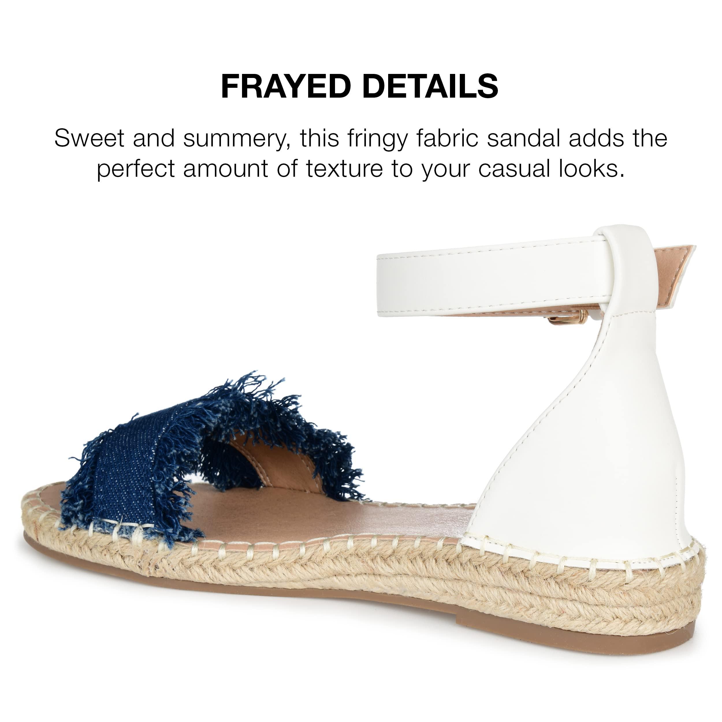 Journee Collection Journee Collection Women's Tristeen Tru Comfort Foam Espadrille Sandals - Size: 9 - Denim