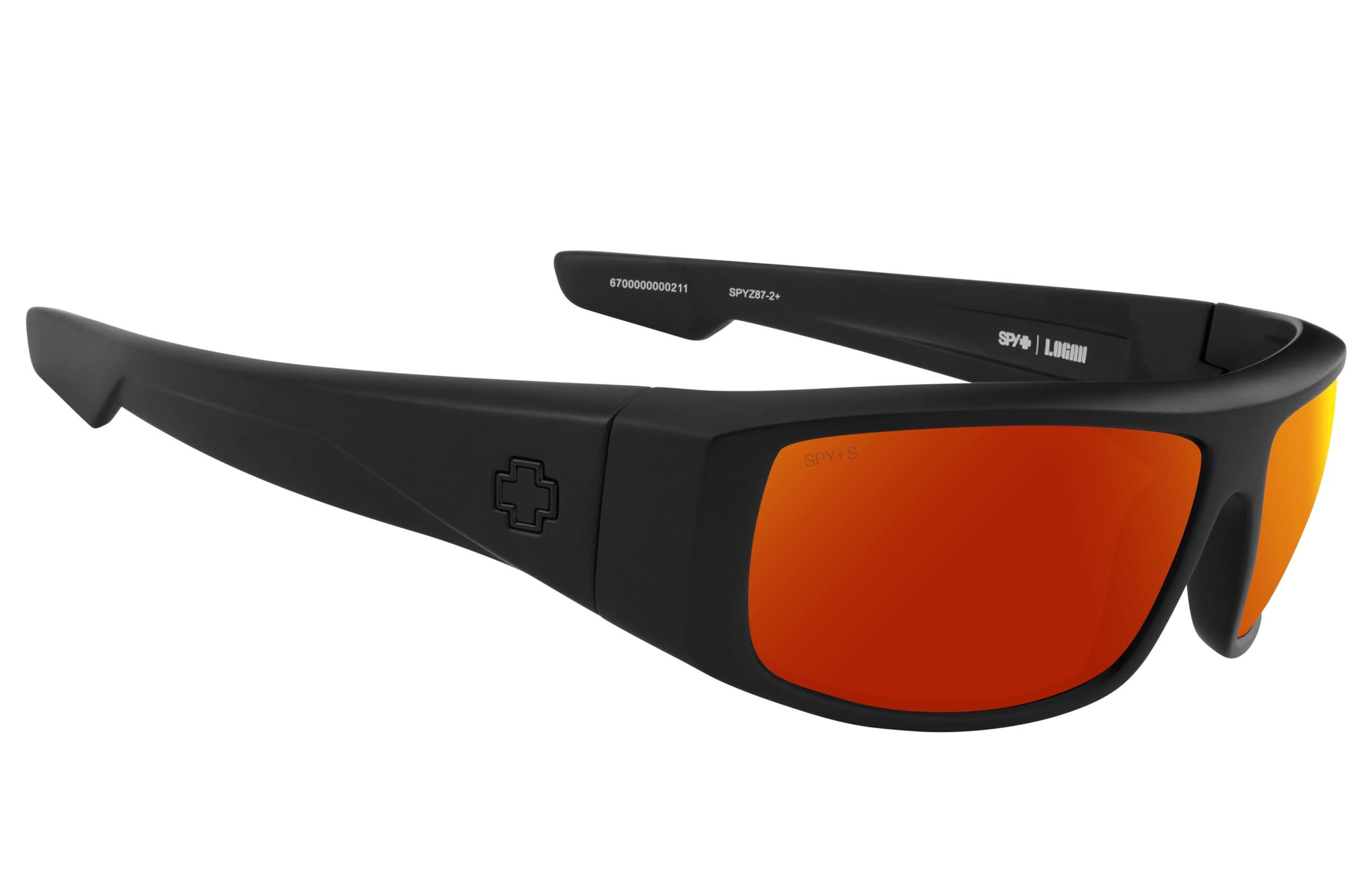 SPY SPY Logan ANSI RX Matte Black - Happy Boost Polar Orange Mirror