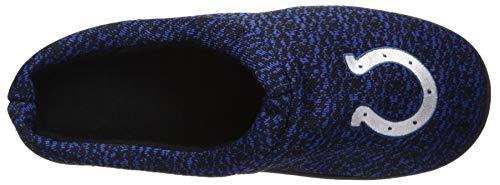 FOCO FOCO NFL Indianapolis Colts Men's Poly Knit Cup Sole Slipper, Team Color, Small (7-8)