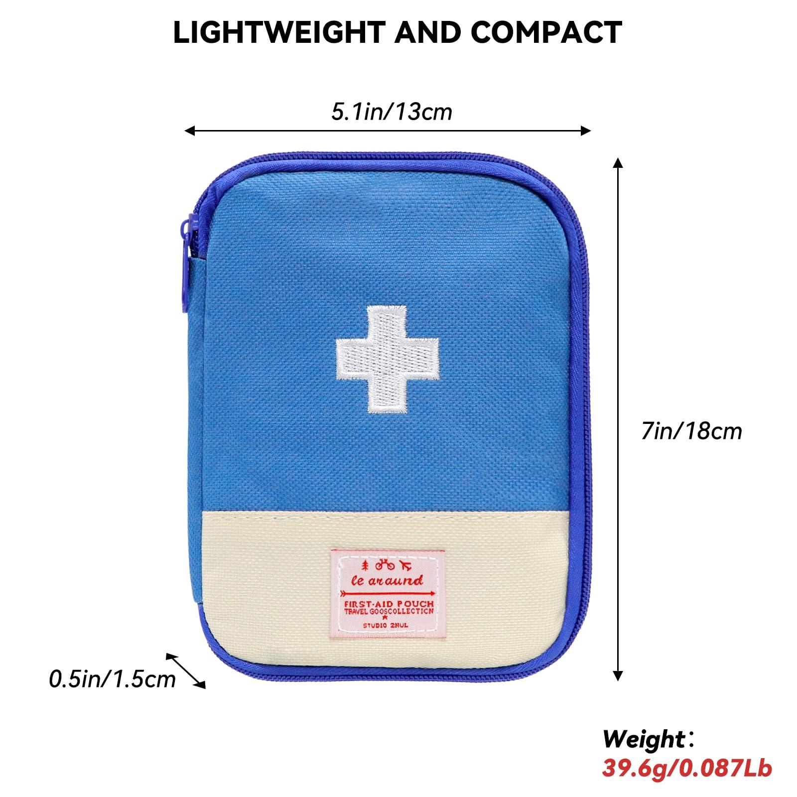 Faylapa Faylapa 3Pcs Mini Empty First Aid Bag, 7x5 inches Travel Essentials Portable Medical Pouch Medicine Bag for Hiking, Home, Travel, Camping, Outdoor, Car, Office (Bag Only)