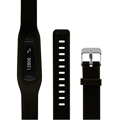 QGHXO Buckle Bracelet for Fitbit One, Replacement Silicone Band with Chrome Watch Clasp and Fastener Buckle for Fitbit One