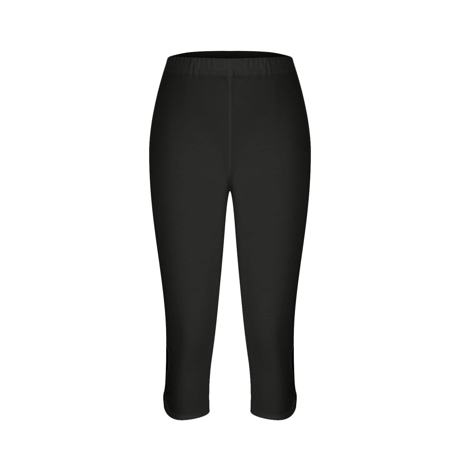 NineFit Basics Womens Capri Leggings for Women 2024 High Waisted Yoga Pants Lightweight Cropped Pants Casual Comfy Capris Leggings High Waisted Hollow Yoga Pants 2024