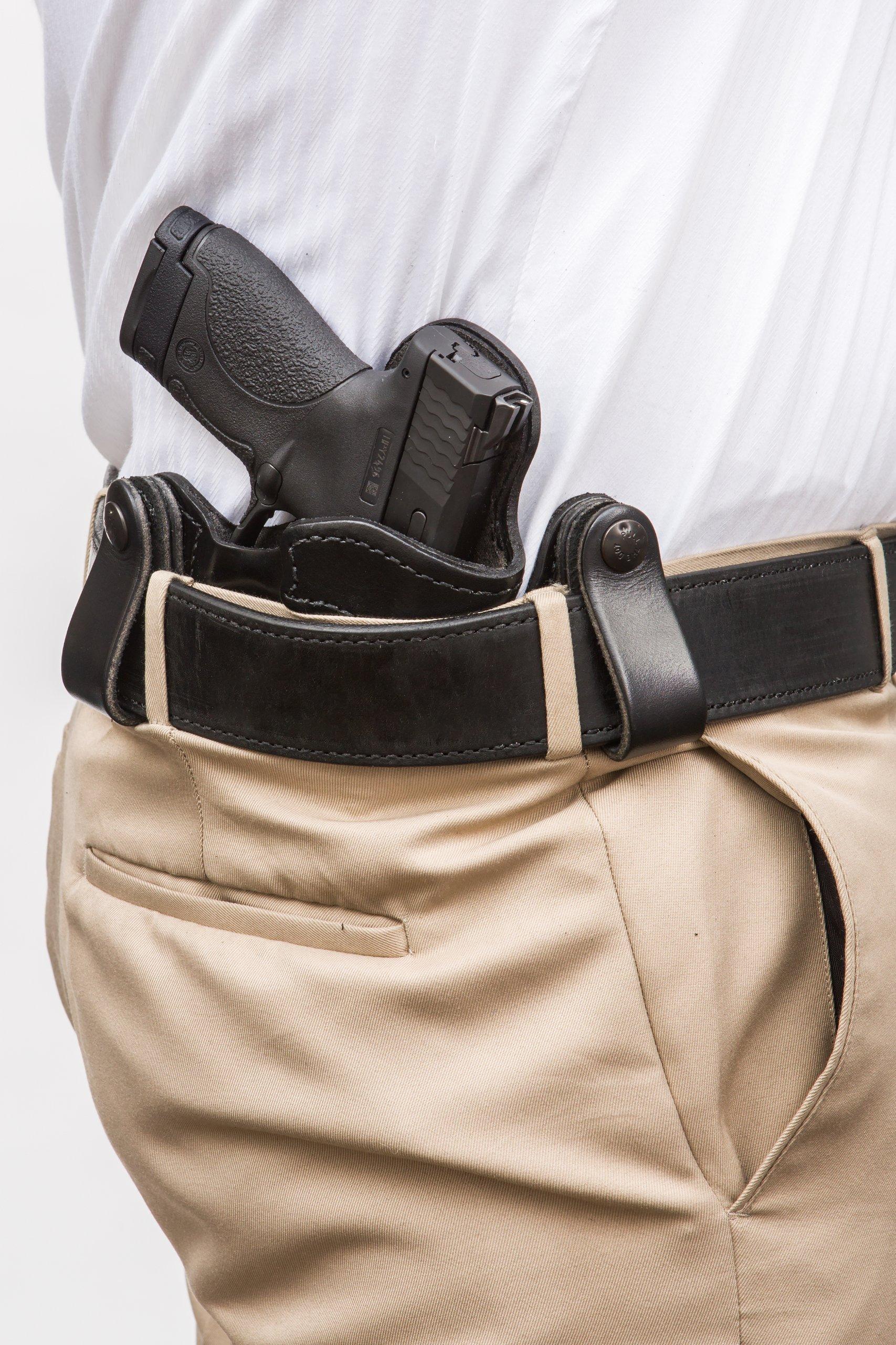 The Holster Store Concealed Carry Leather Gun Holster for Walther PK380 RH Right Hand Brown Concealed Carry Xtreme Duty