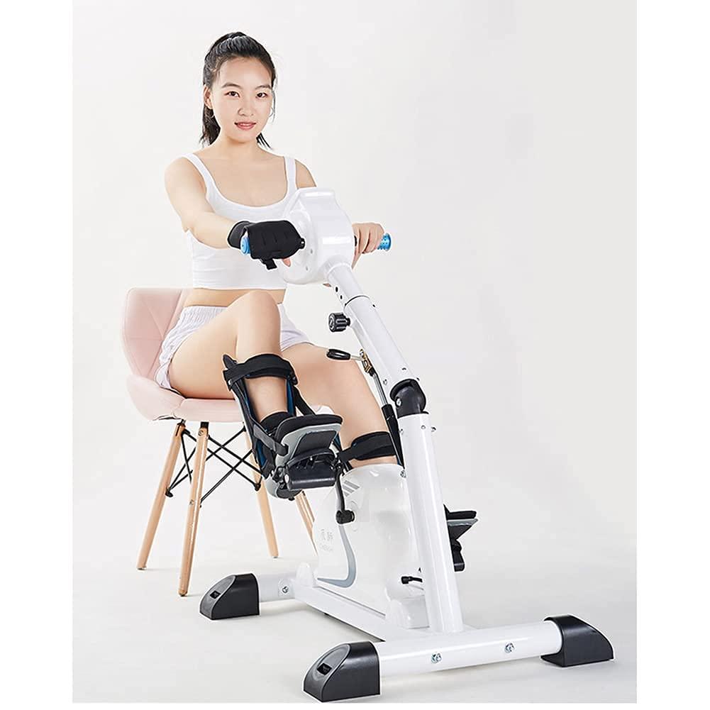 TREEYX TREEYX Folding Exercise Bike with LCD Display Home Pedal Exerciser Electric Rehabilitation Machine Upper and Lower (Folding Exercise Machine )