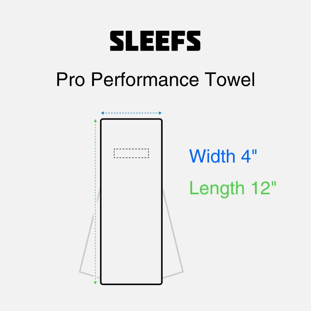 SLEEFS SLEEFS Football Towel - Cotton Quarterback QB Towel for The Football Field - Bi-Fold Hook & Loop Closure - Men/Youth/Boys/Adults - Momma Black