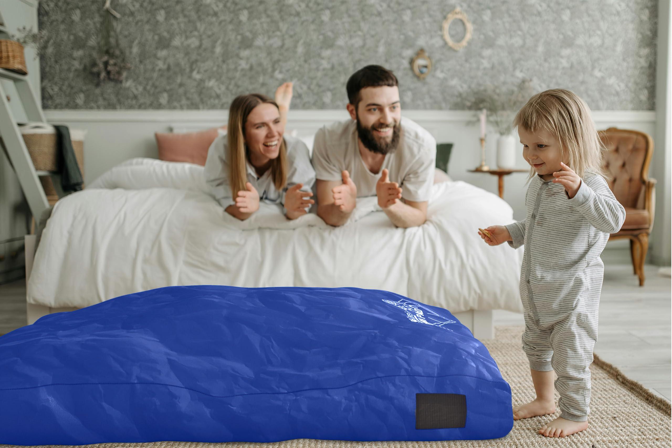 Skil-Care Skil-Care Replacement Cover for 5 x 5 Crash Pad, Durable Blue Nylon Shell, Water-Resistant, Machine-Washable, Cover Only Fits Original Crash Pad, 914782