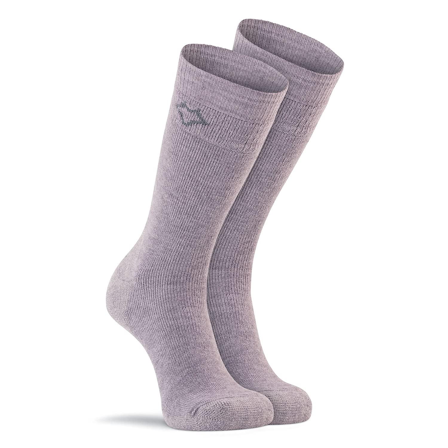 FoxRiver Fox River Standard Wick Dry Tramper Medium-Weight Outdoor Crew Socks, Grey, Large