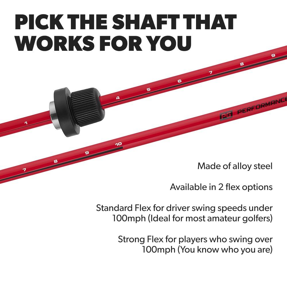 Performance Golf Performance Golf Click Stick - Swing Trainer for Automatic Release I Auditory Feedback I Core Golf Swing Mechanics Improvement (Standard Flex, Right)