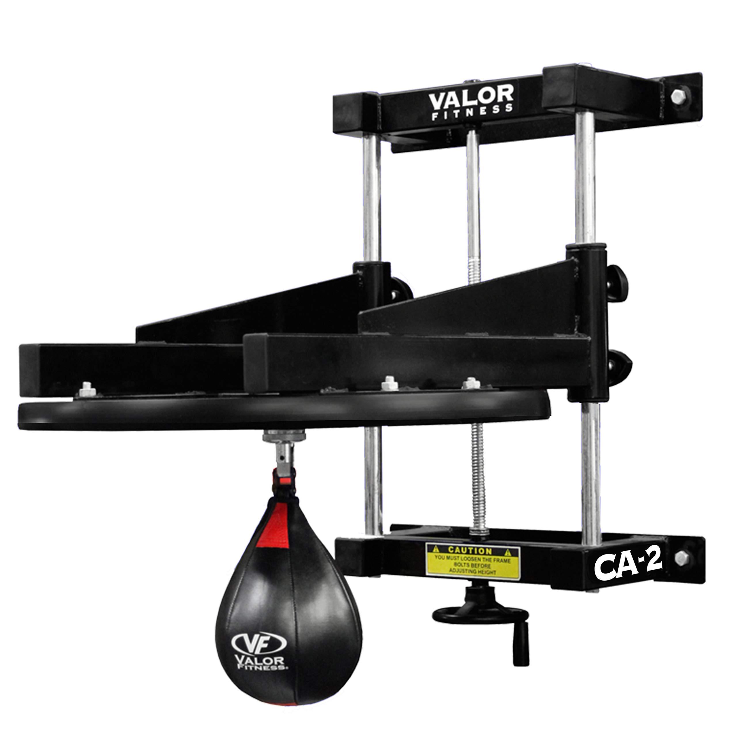 Valor Fitness Valor Fitness CA-2 Adjustable 1” Boxing Speed Bag Platform with Wheel Crank for Easy Adjustment, Speed Bag Included