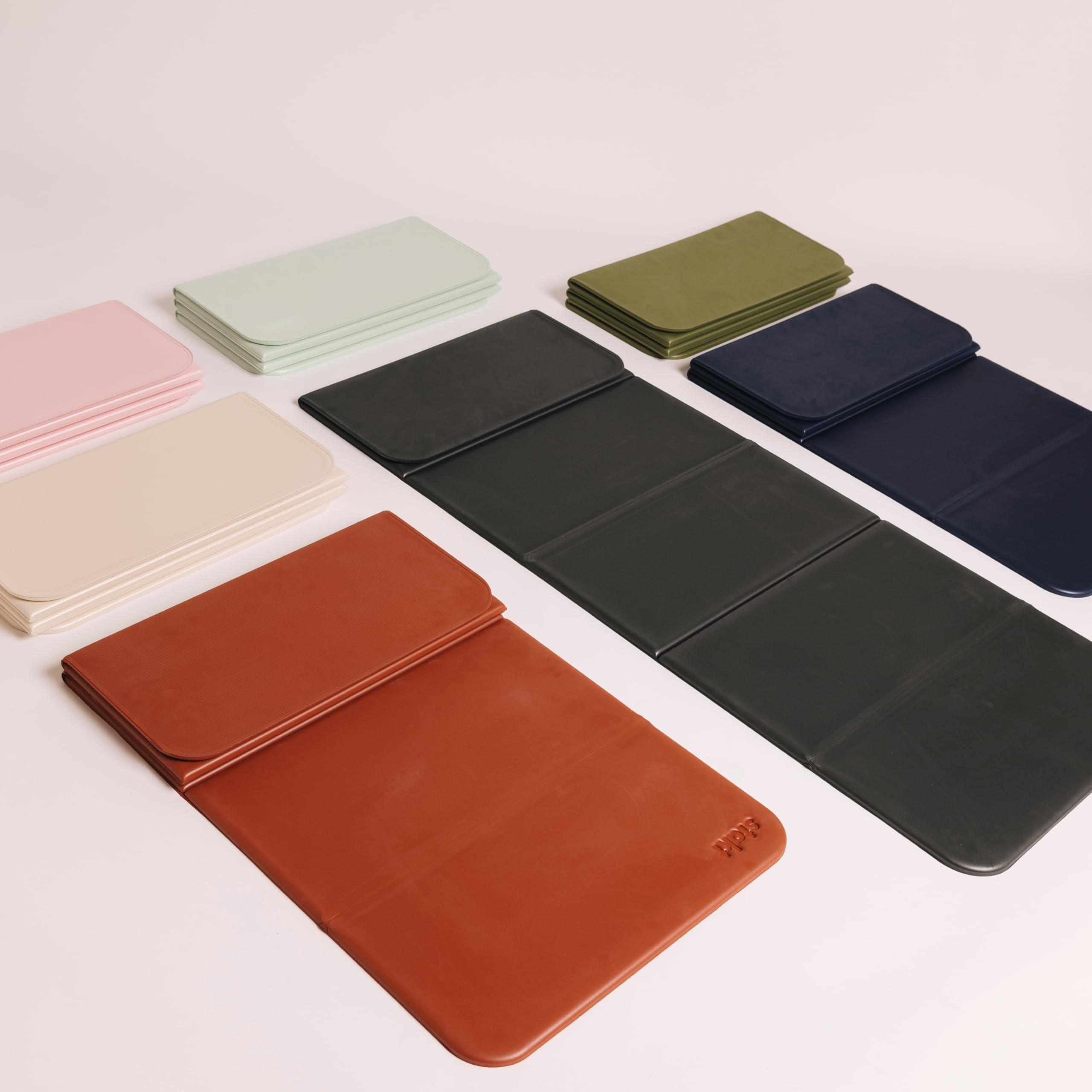 Stakt Stakt Foldable Multi-Purpose Fitness & Yoga Mat with Patented Design, Workout Mat with Non-Slip Surface, Portable & Lightweight, For Studio or Home Use, As Seen on Shark Tank (Seafoam)