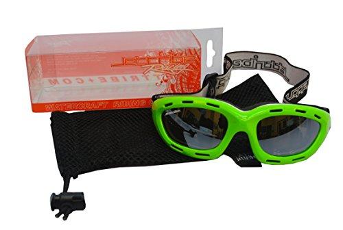 Jettribe Classic Green Neon Sunglasses Floating Water Jet Ski Goggles Sport Designed for Kite Boarding, Surfer, Kayak, Jetskiing, other water sports