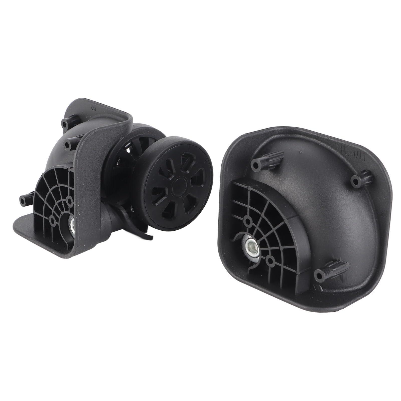 VGEBY Suitcase Wheel, 1 Pair Luggage Replacement Wheel Luggage Suitcase Caster Swivel Wheel Nylon for Repair Replacement Black