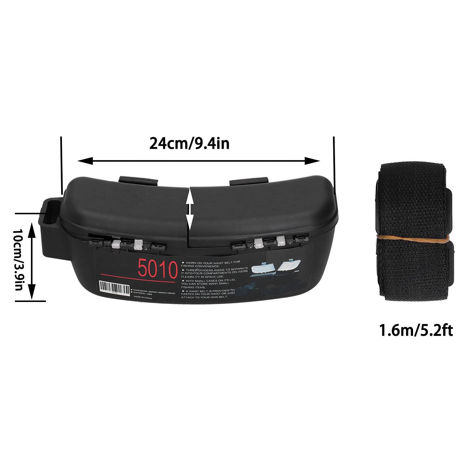 Yuecoom Yuecoom Fishing Waist Box, Portable Waist Fly Fishing Boxes Multifunctional Portable Fishing Bait Tackle Storage Box for Accessory