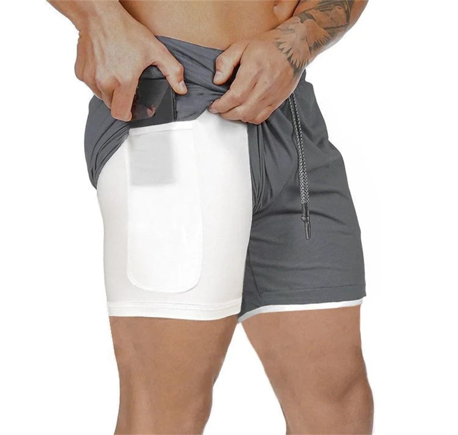 NineFit Basics NineFit Basics Siirigo Shorts Men, Sexy Boobs Graphic Print Gym Performance Shorts, Running Shorts with Phone Pocket (M,E-3), Medium