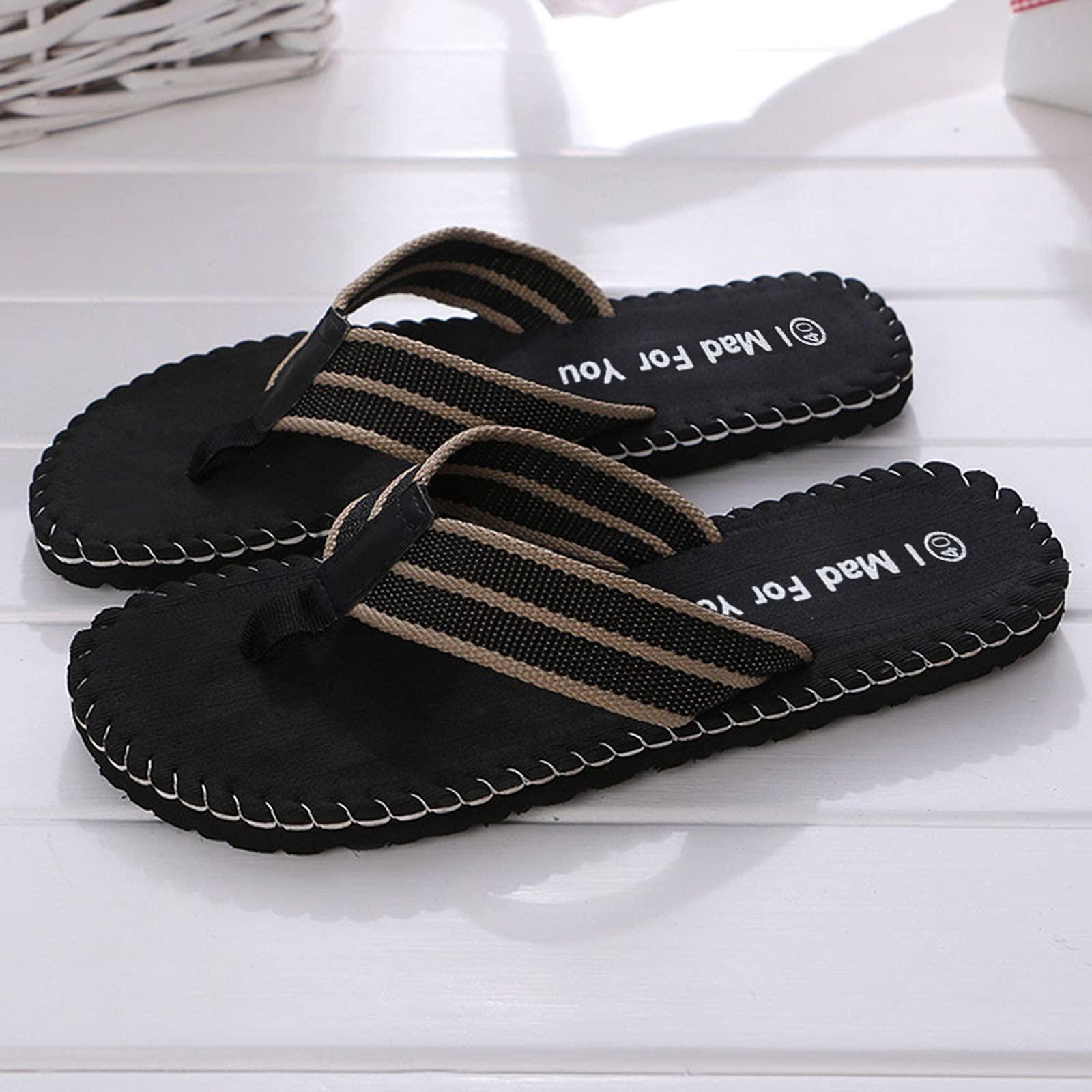 NineFit Basics Sandals Outdoor Or Shoes Indoor Slipper Men Summer Male Flip Flops Men's Slipper Mens Slipper Boots with Zipper Black