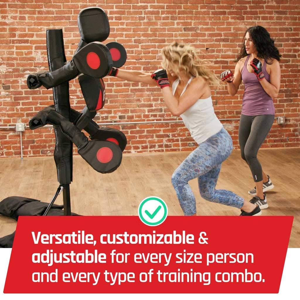 BAS UFC BAS Body Action System Deluxe - Professional Freestanding Home Training Equipment System for MMA, Kickboxing, Muay Thai and Martial Arts - Adjustable Punching and Kicking Pads