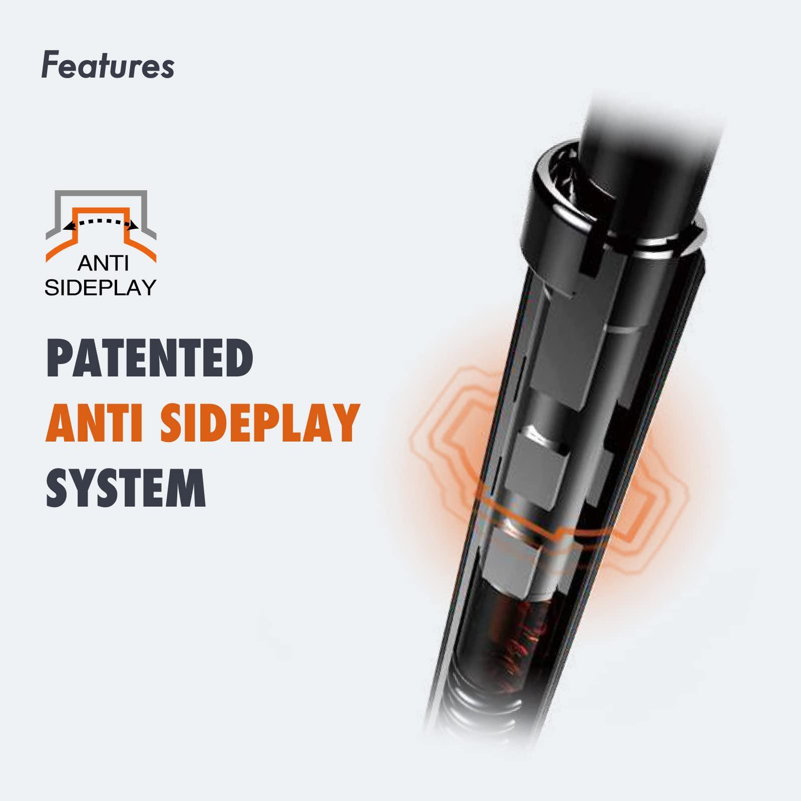 DJC Components DJC Satori Bike Suspension Seatpost Shock Absorber Damper Seat Post 27.2 28.6 30 30.4 30.9 31.6mm Solo(30mm black)