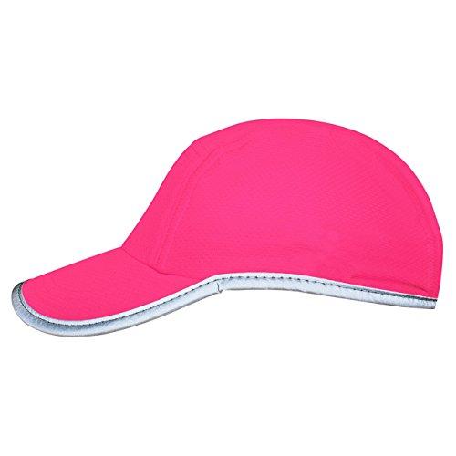 Headsweats Headsweats Performance Race/Running/Outdoor Sports Hat, High Visibility Neon Pink Reflective