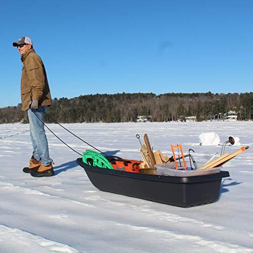 Flexible Flyer Flexible Flyer Large Utility Pull Sled. Ice Fishing, Deer Hunting, Firewood, Work Cargo, 60”