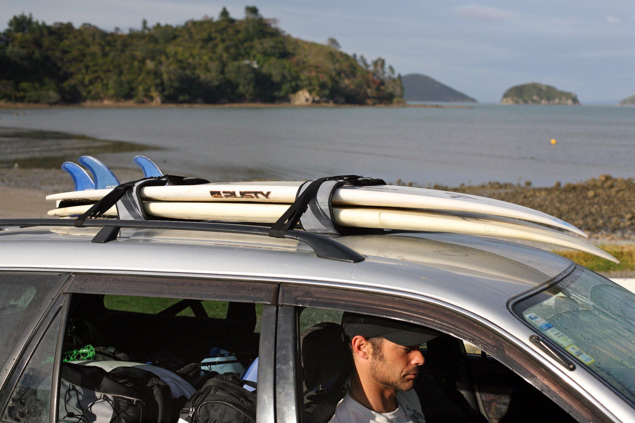 Curve Surfboard Soft Rack Lockdown Premium Surfboard Car Racks by Curve (Set of 2)