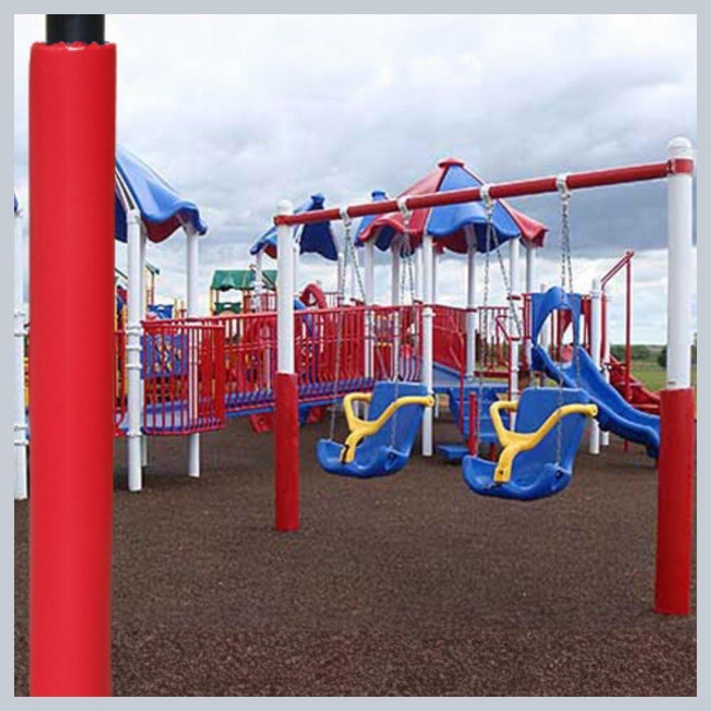 We Pad It We Pad It Safety Pole Pad, 4 FT Tall, 1 Thick Foam, Weatherproof, UV-Resistant, Hook/Loop Closure, Pickleball Pole Pad