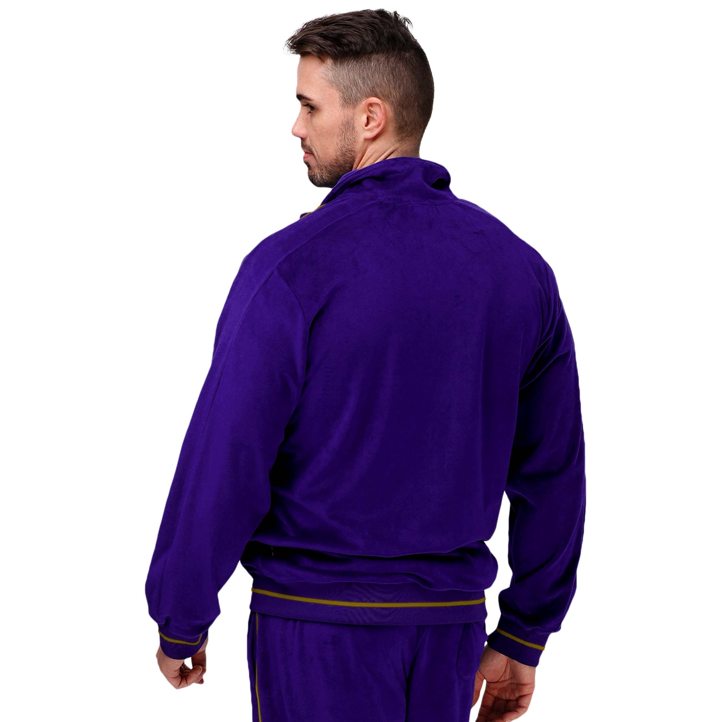 FOCO FOCO Men's Baltimore Ravens NFL Logo Tracksuit Soft Velour Sweatsuit Zip Up Jacket Top, Team Color