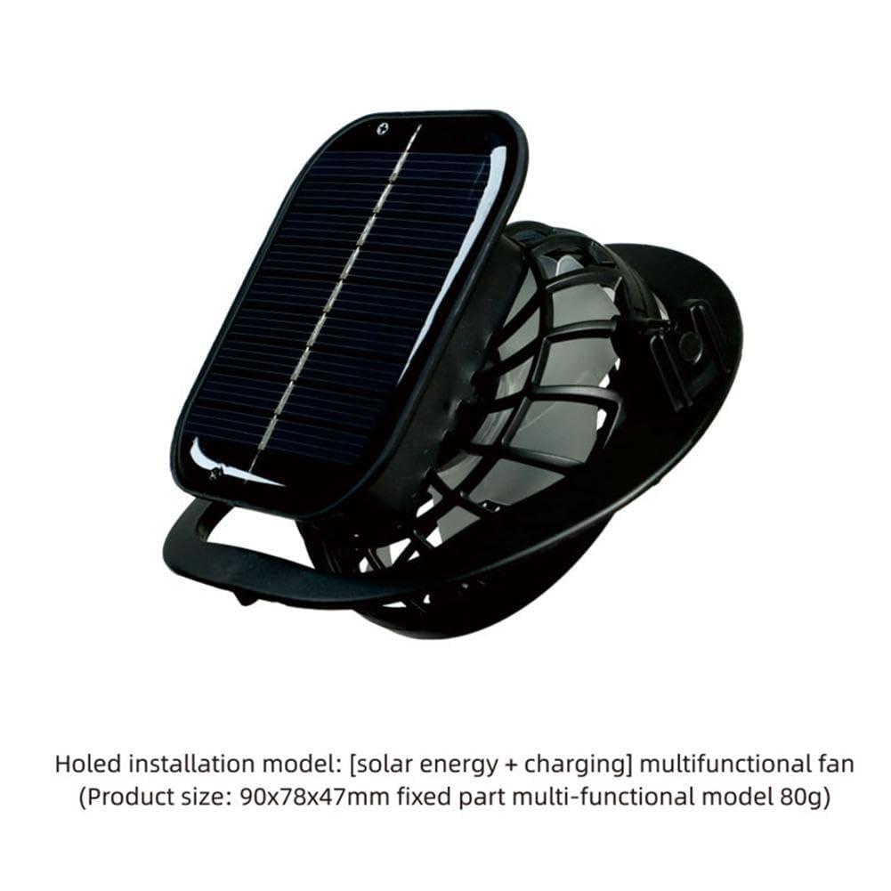 Inalsion Inalsion Wide Brim Solar Fan Hat, Wide Brim Solar Fan Outdoor Fishing Hat-Solar & USB Charging, Solar Powered Fan Hat (Light Gray,One Size)