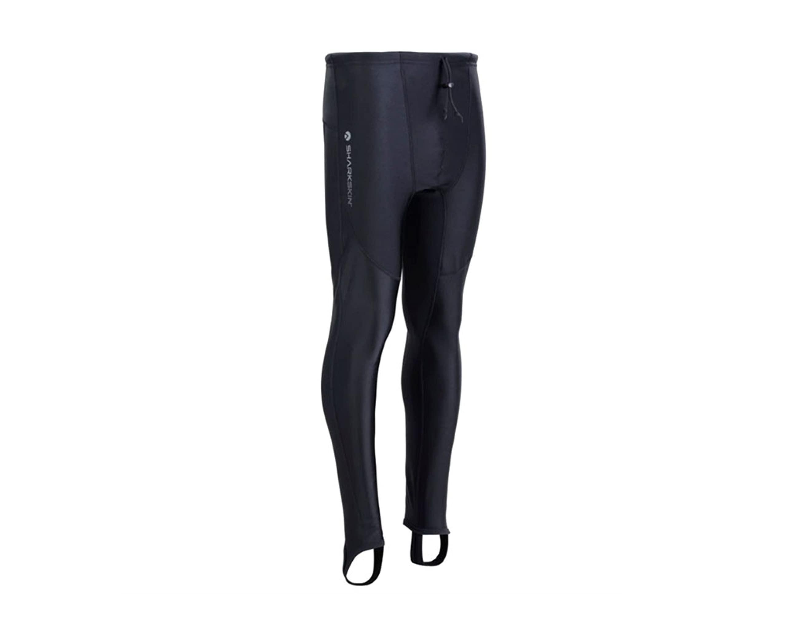 Sharkskin Sharkskin Men\'s Robust High-Waisted Chillproof Wetsuit Long Pants for Scuba Diving/Water Sports, Black, XXX-Large