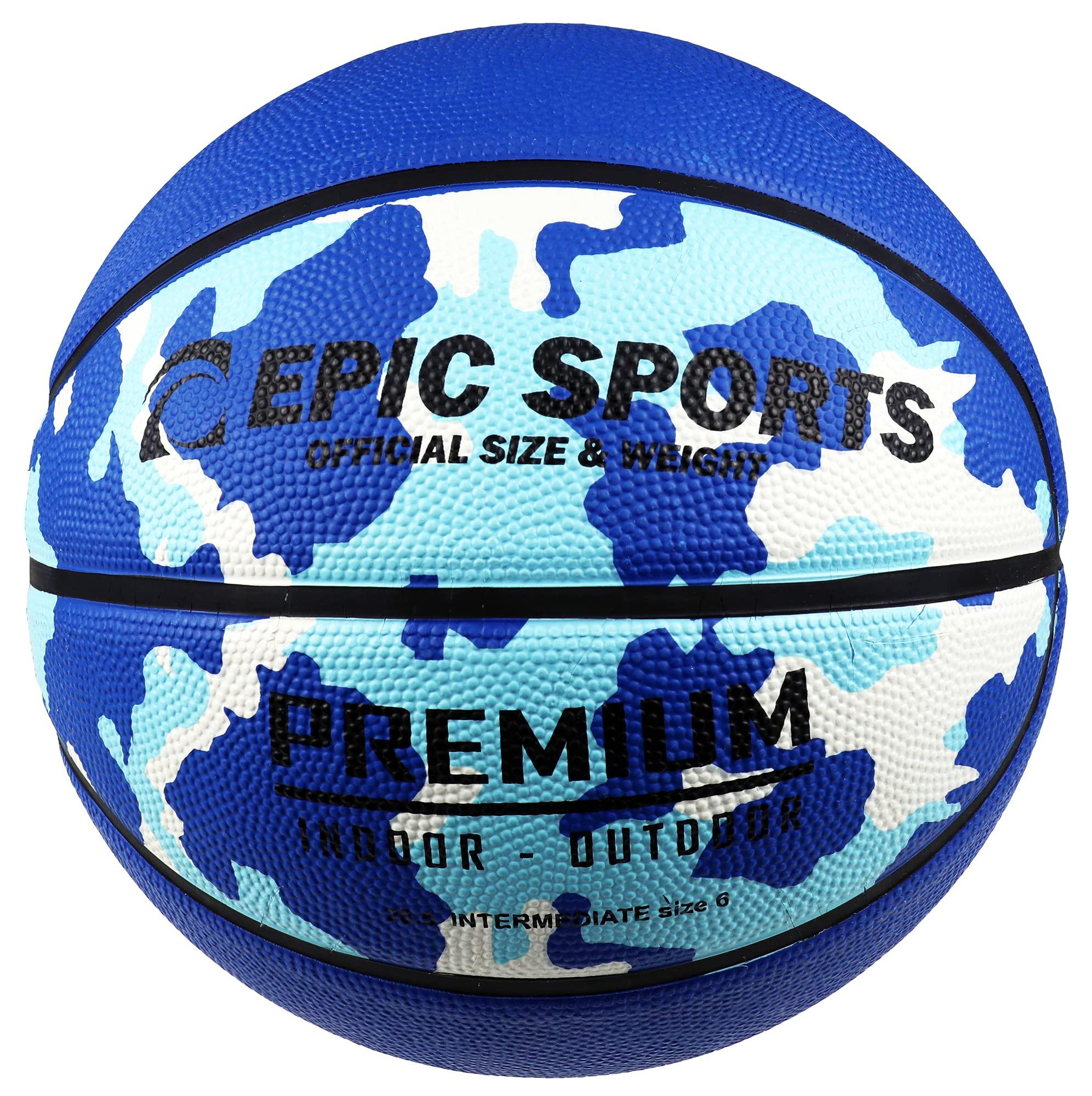 Epic Sports Epic Multi-Color Camo Premium Recreational Blue Basketball 7-29.5" (Official)