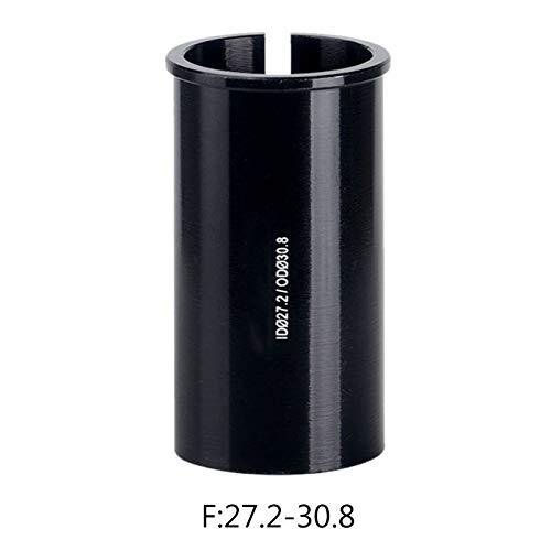 SJHY Bicycle Accessories Aluminum Alloy Bicycle Seatpost Sleeve Convert Seat Post Tube Conversion Adapter 22.2/25.4/27.2/28.6/31.6mm Bike Parts (Color : F)