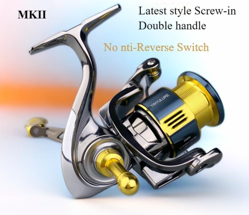 sound feather YinYu MKII Screw-in Double Handle Fishing Reel No Anti-Reverse Switch (2500s)