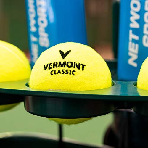 Vermont Vermont Tennis Court Trash Can & Shelf | Durable PVC with Aluminum Bracket