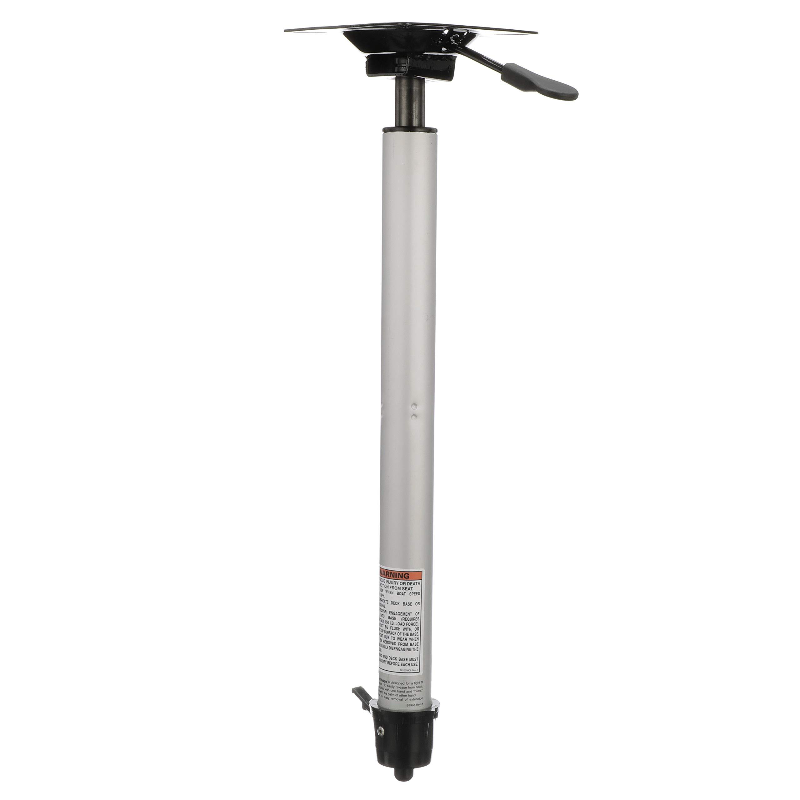 attwood Attwood SP-37914 Wedge 2 3/8-Inch Extension Post, Adjustable Height Seat Post, 24 to 30 Inches, Power Pedestal, with Integral Seat Mount