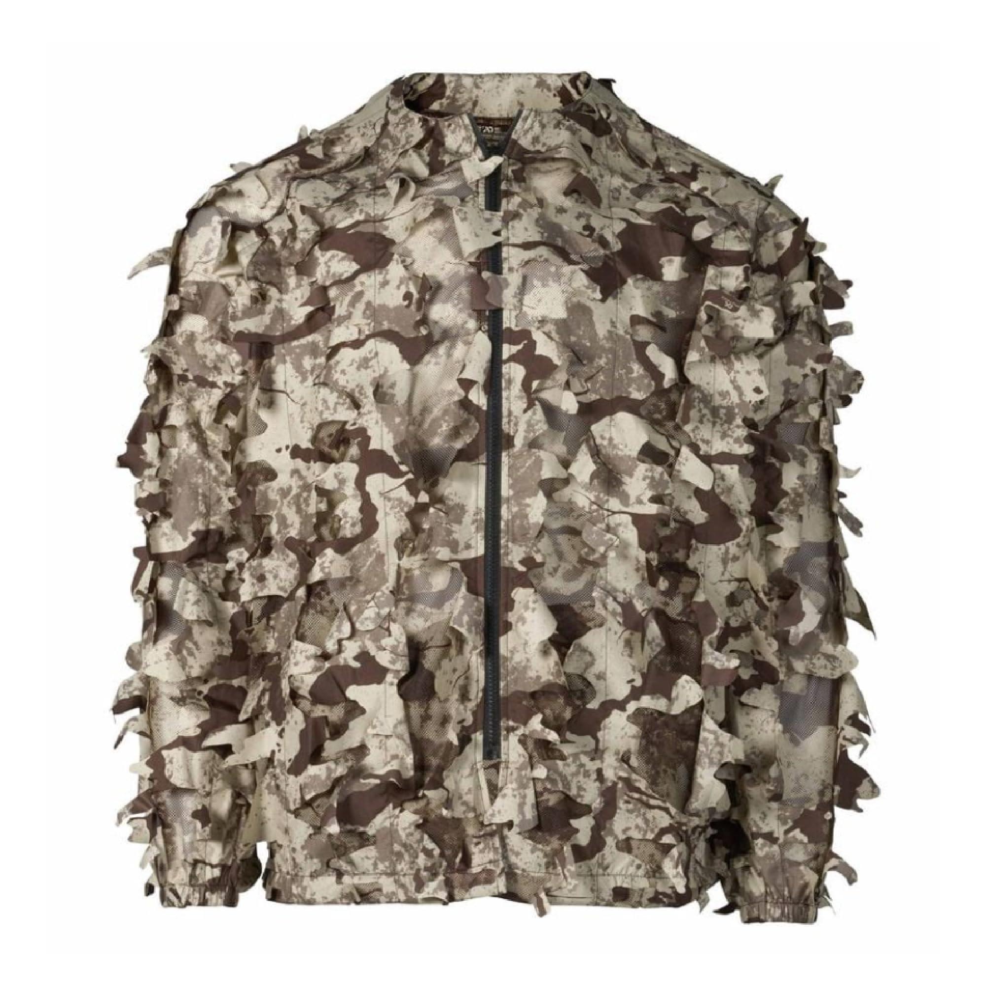 First Lite First Lite Men\'s Phantom Leafy Suit Top - Ultralight Mesh Camo Hunting Jacket - First Lite Cerca - Large