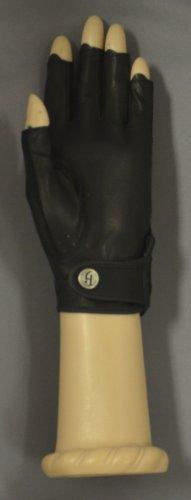 HJ Glove HJ Glove Women's Black Solaire Half Length Golf Glove, Small, Right Hand