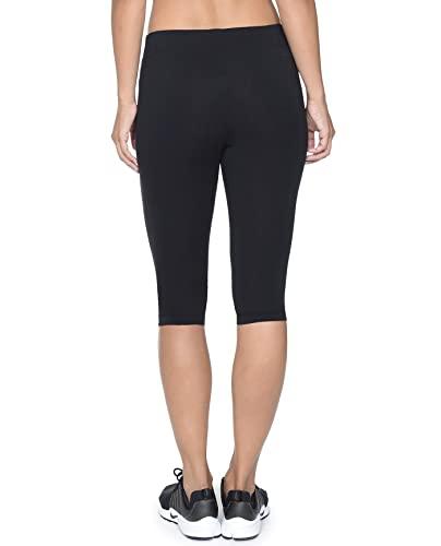 Danskin Danskin womens Capri athletic leggings, Black, Small US