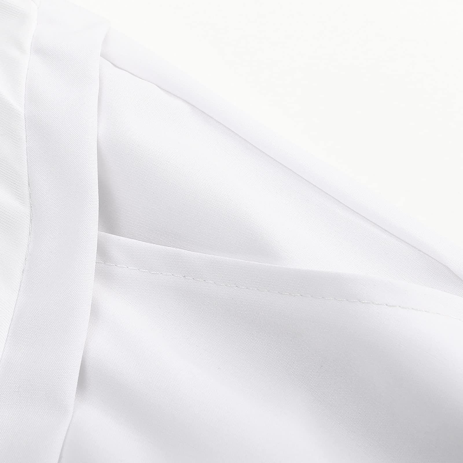 NineFit Basics Maternity Pants Comfortable Stretch Over Bump Women Pregnancy Casual Capris for Work Fashion Maternity (White, XXXL)