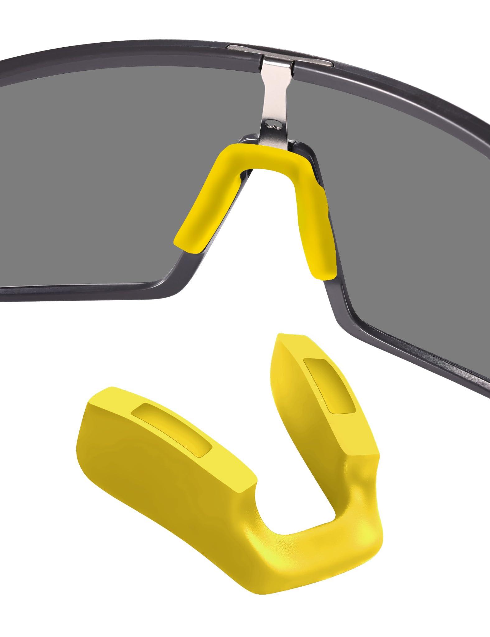 Firtox Replacement Nose Piece Nose Pads for Oakley Sutro OO9406 / Sutro S OO9462 / Sutro Lite OO9463 / Sutro Asian Fit OO9406A / Sutro Lite Asian Fit OO9463A / Sutro Vented Sunglass - Yellow